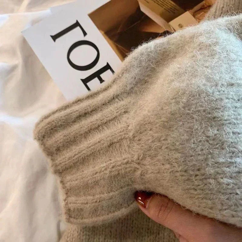 Cardigan Übergröße Strick Offene Front Weich und Bequem