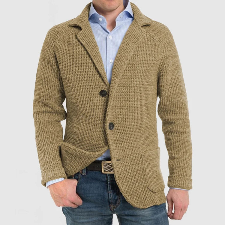 Herren Strickblazer mit zwei Knöpfen