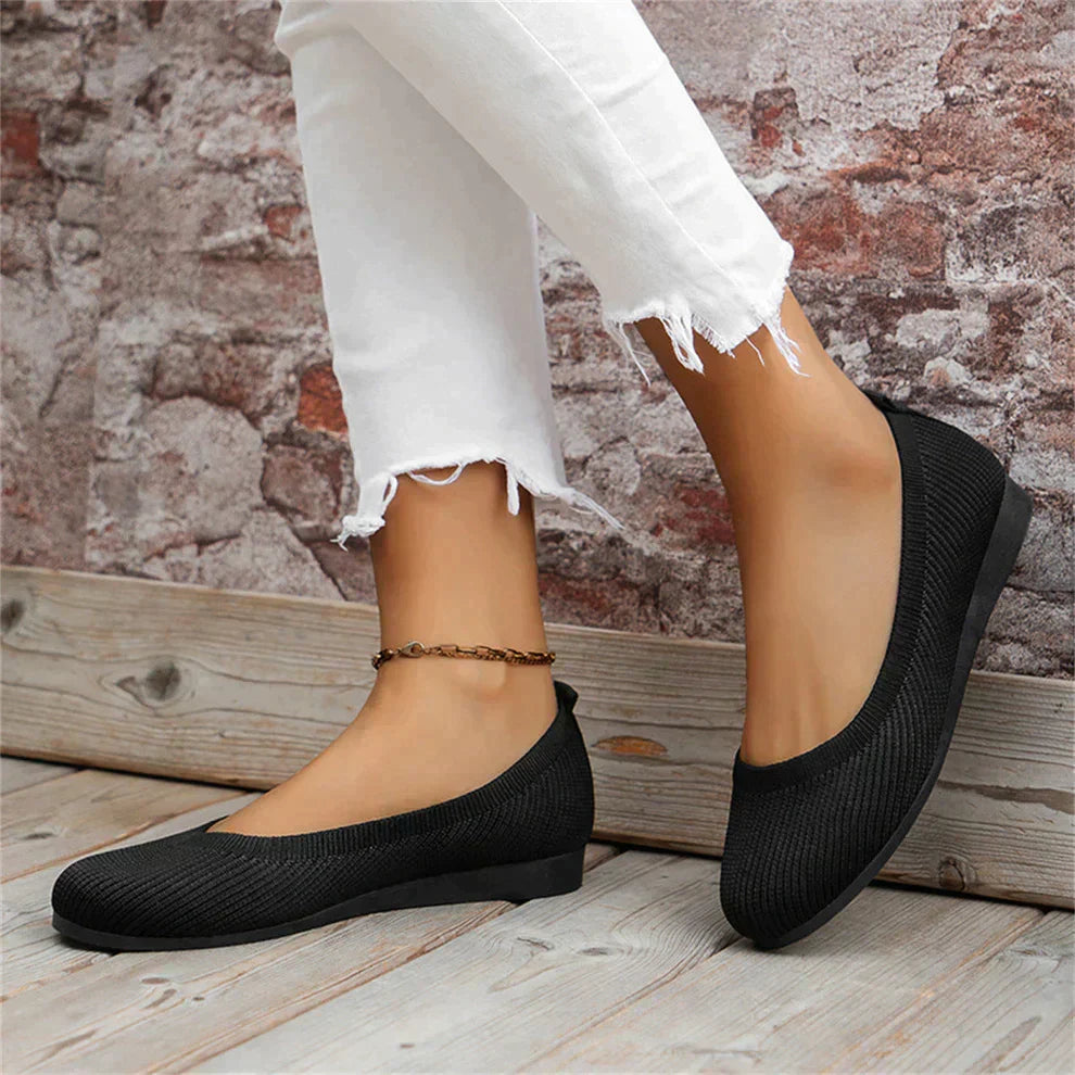 Ballerina Schuhe - Damen Flache Slip-On Orthopädische Sommerschuhe