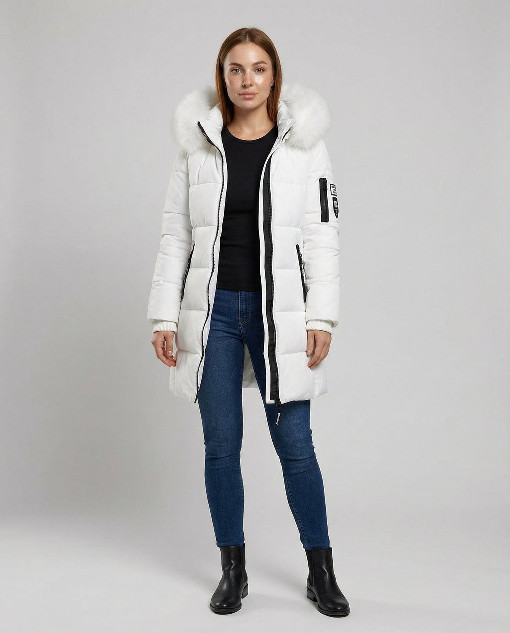 Winddichter Damen Puffermantel Warm