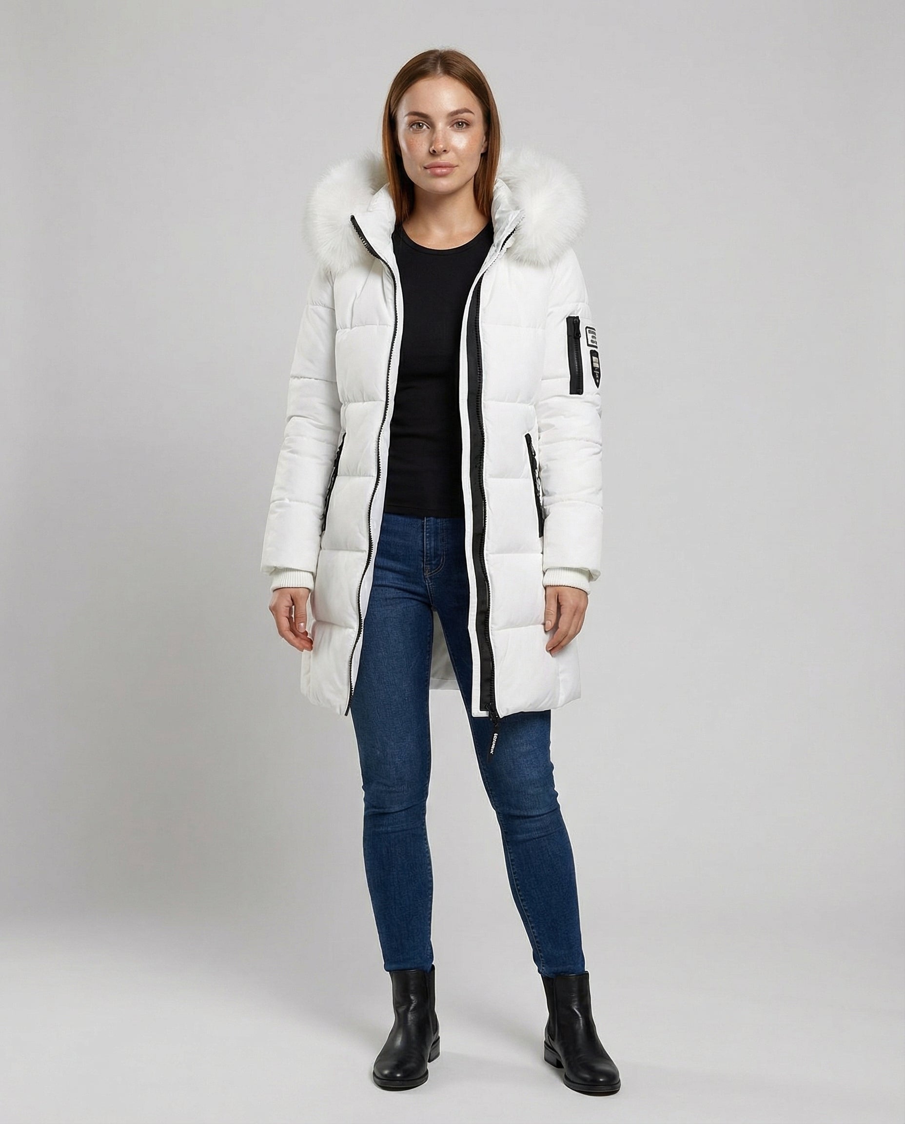 Winddichter Damen Puffermantel Warm