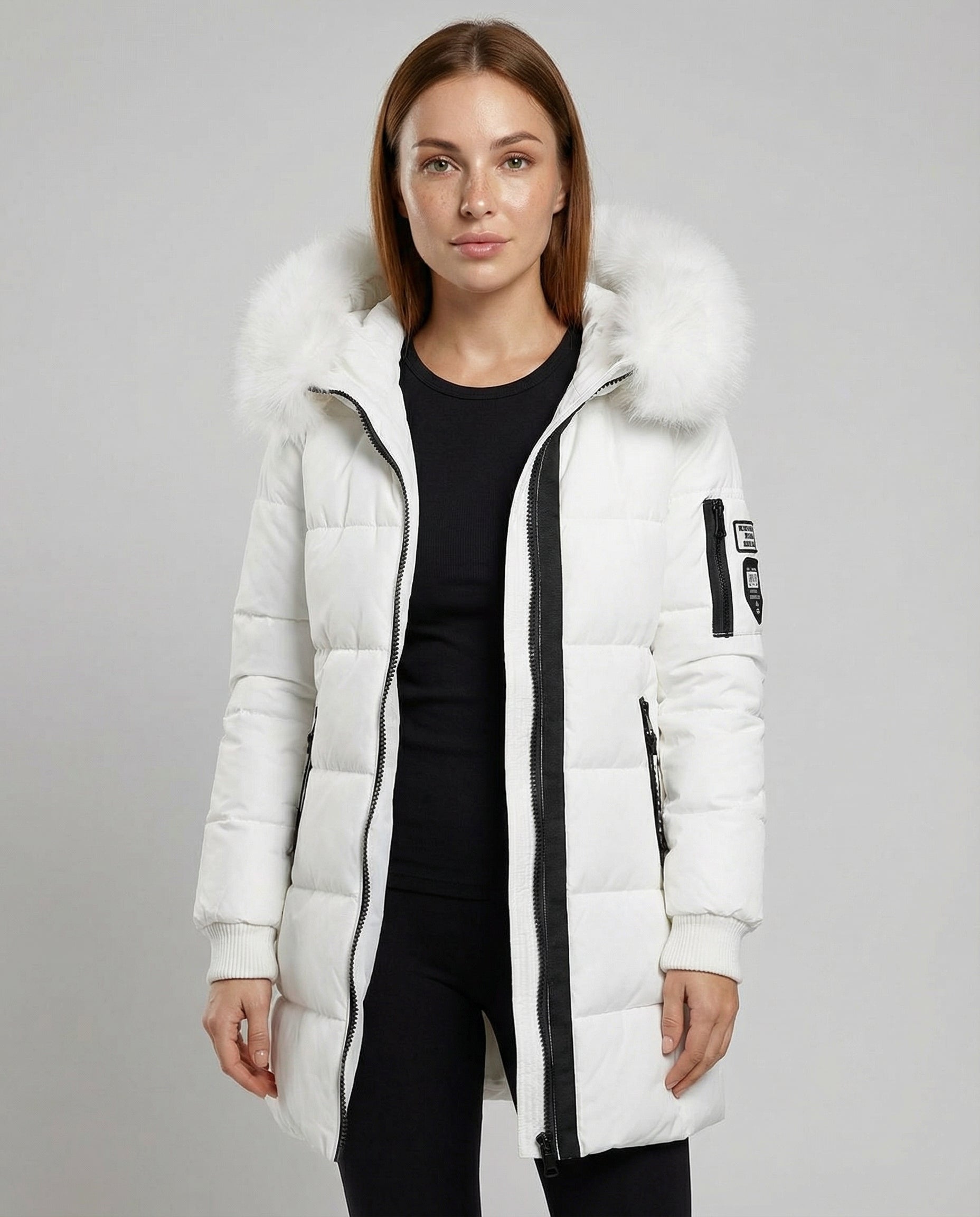 Winddichter Damen Puffermantel Warm