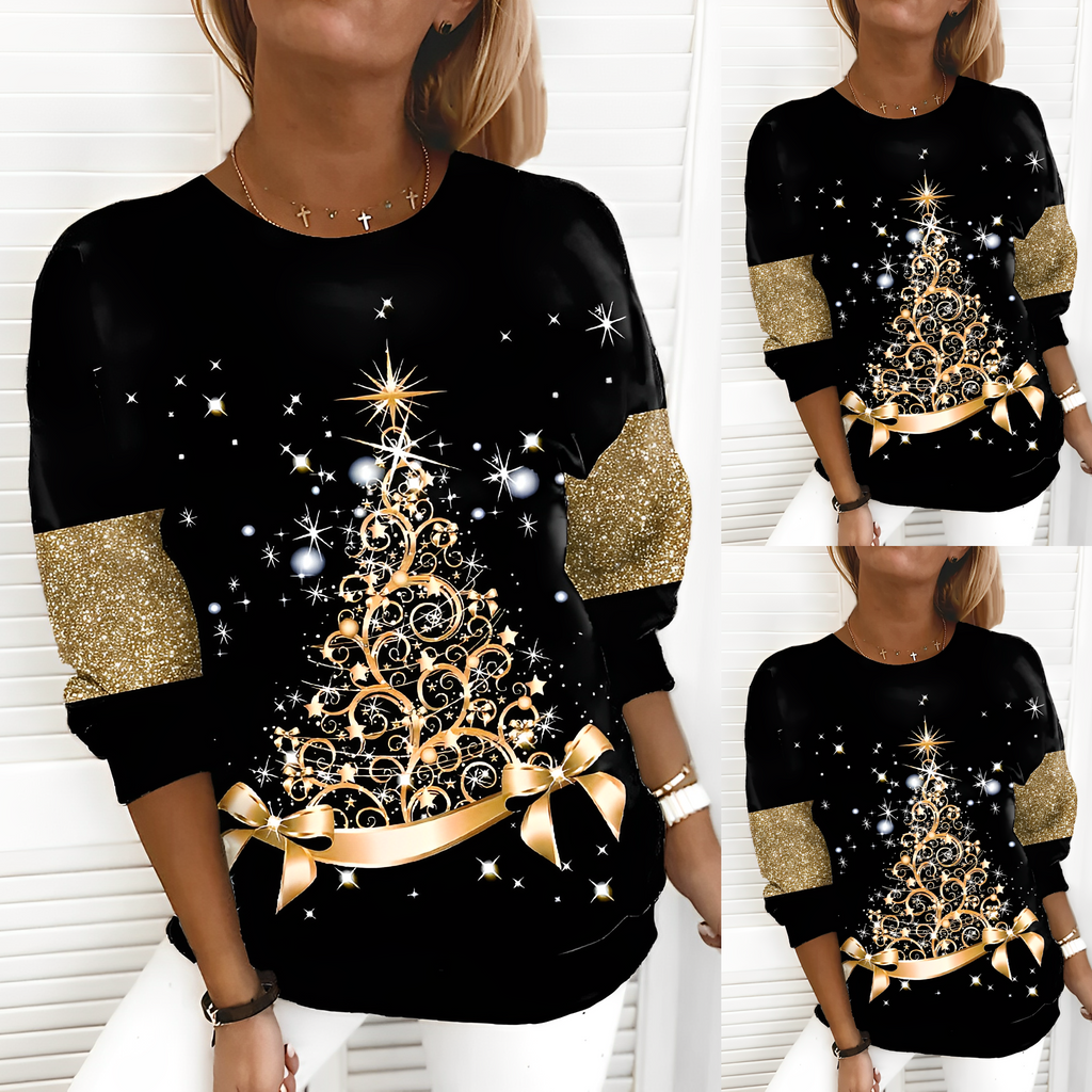 Weihnachts-Pullover mit Tannenbaum