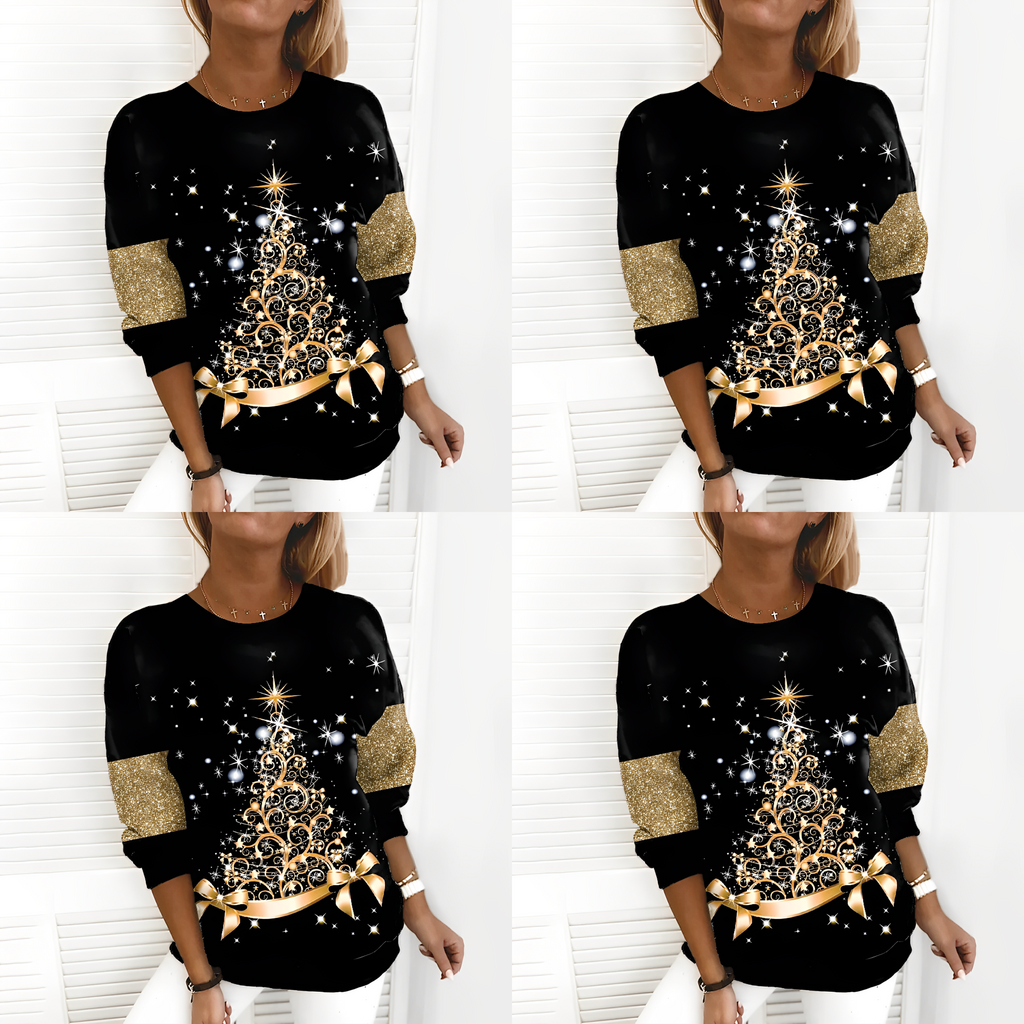 Weihnachts-Pullover mit Tannenbaum