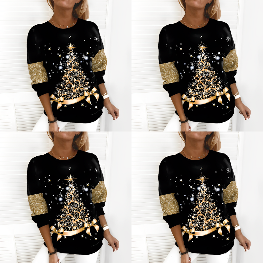 Weihnachts-Pullover mit Tannenbaum