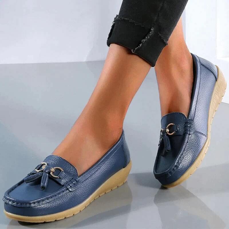 Orthopädische Lederhalbschuhe