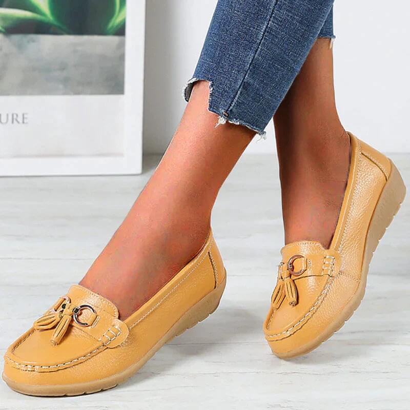 Orthopädische Lederhalbschuhe