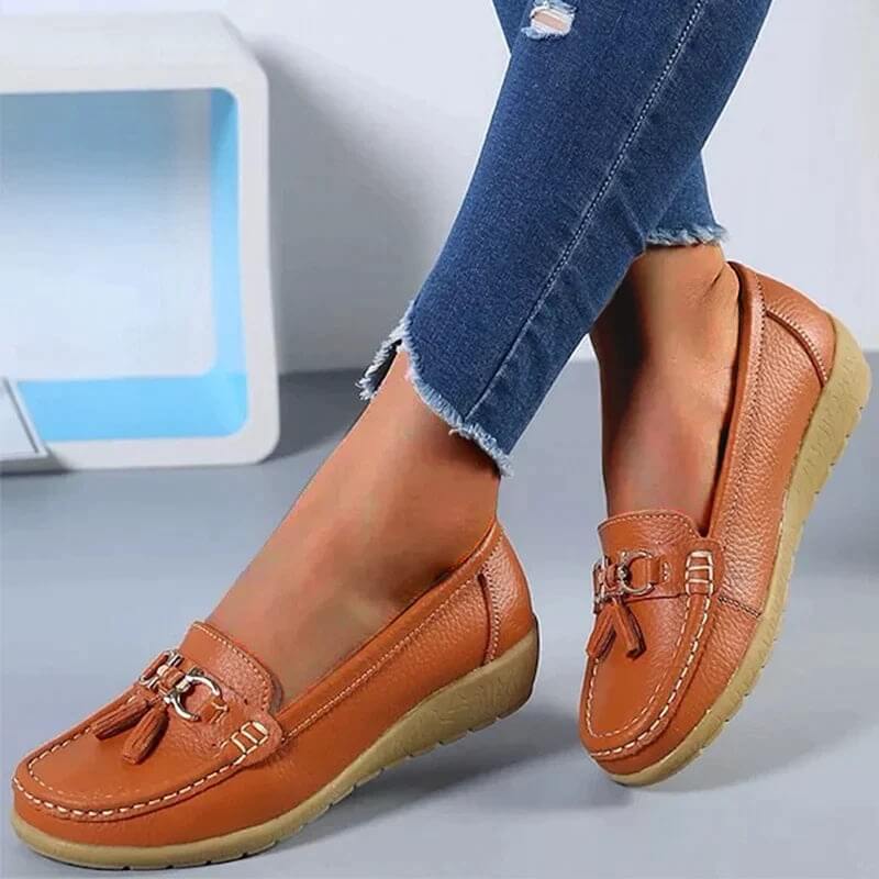 Orthopädische Lederhalbschuhe