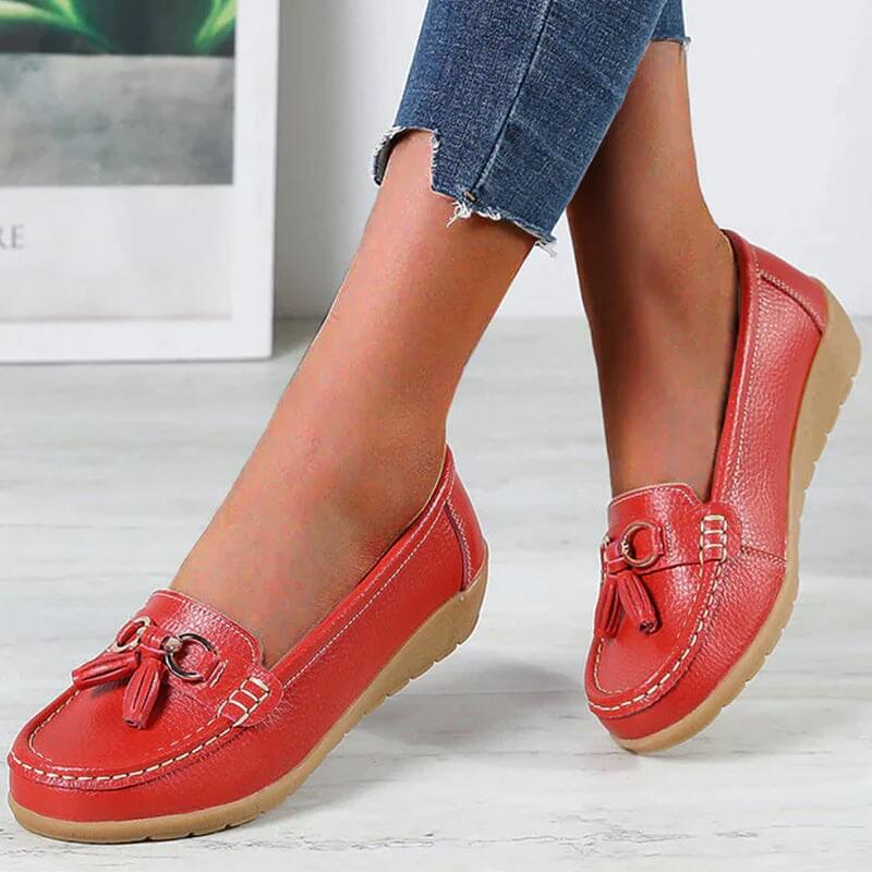 Orthopädische Lederhalbschuhe