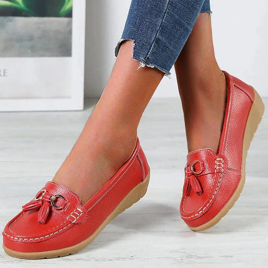 Orthopädische Lederhalbschuhe