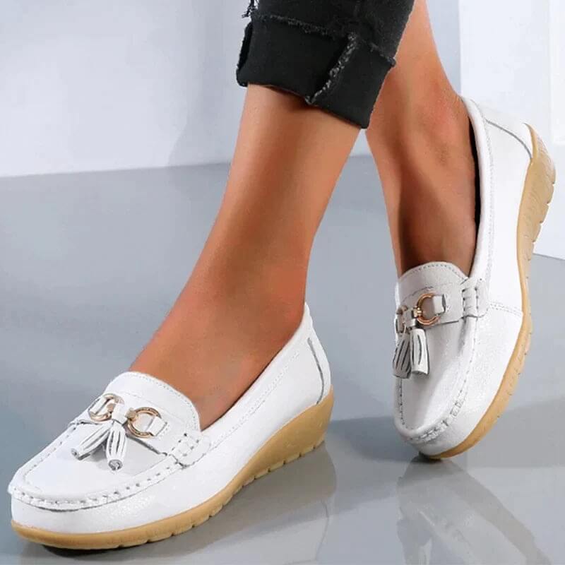 Orthopädische Lederhalbschuhe