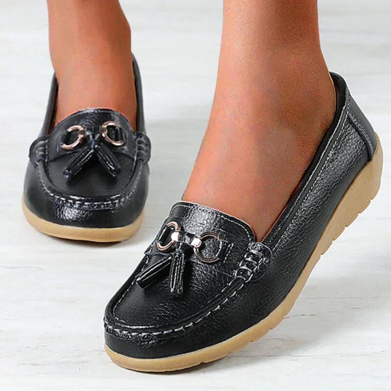 Orthopädische Lederhalbschuhe