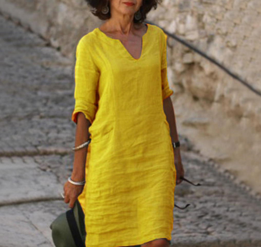 Schickes Dreiviertelärmelkleid für Damen