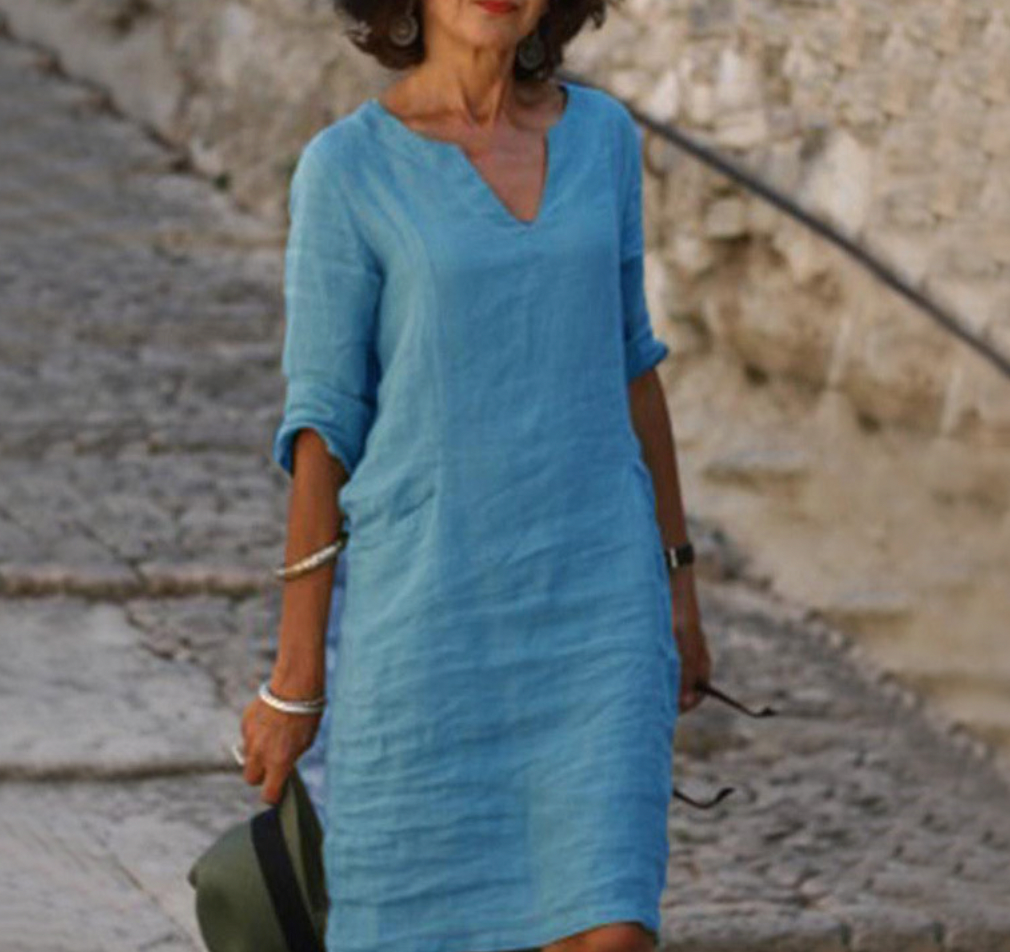 Schickes Dreiviertelärmelkleid für Damen