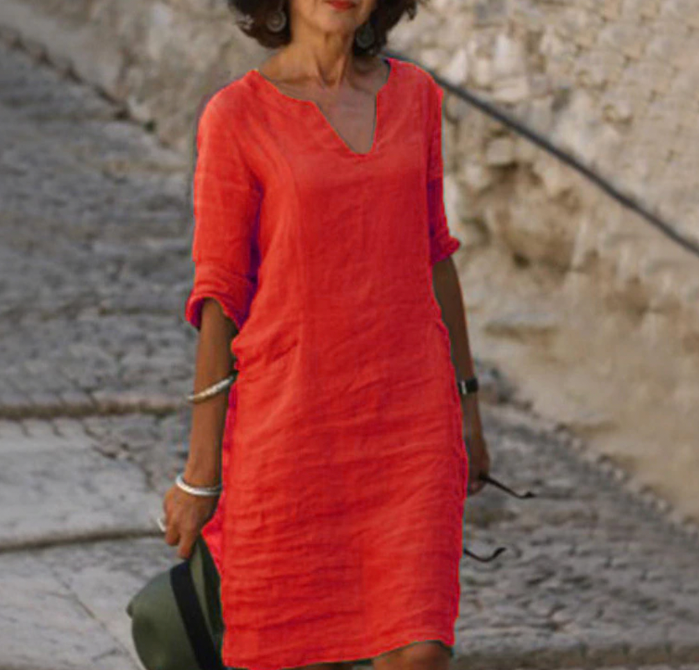 Schickes Dreiviertelärmelkleid für Damen