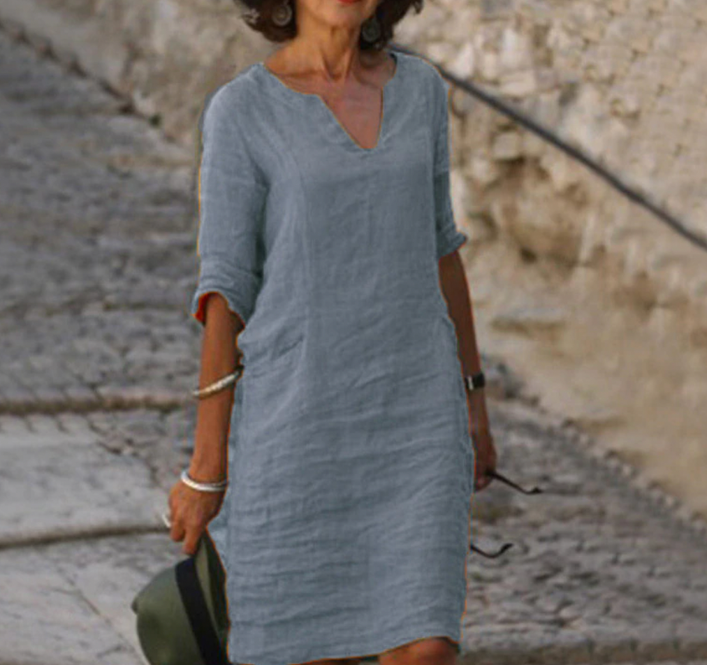 Schickes Dreiviertelärmelkleid für Damen