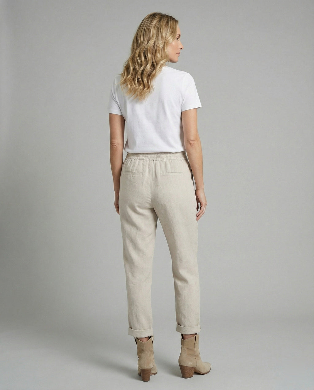 Lässige und Stylische Leinen Hose