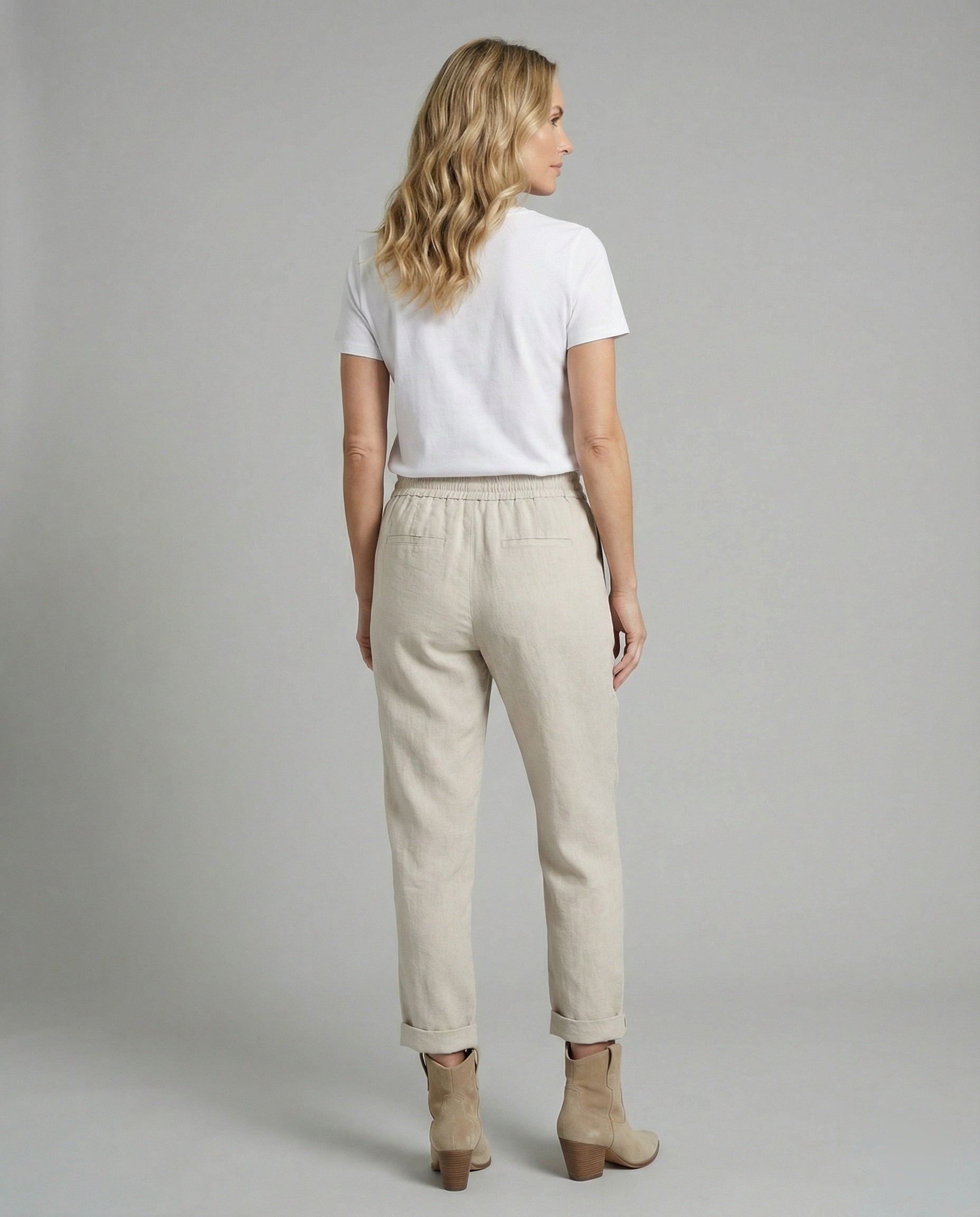Lässige und Stylische Leinen Hose