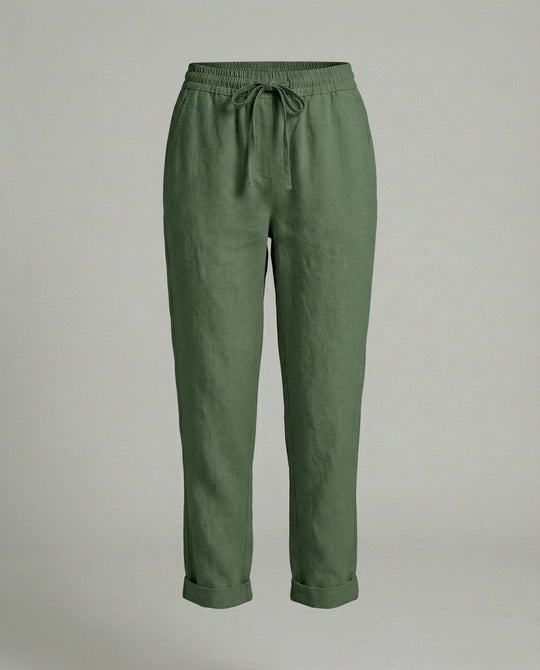 Lässige und Stylische Leinen Hose
