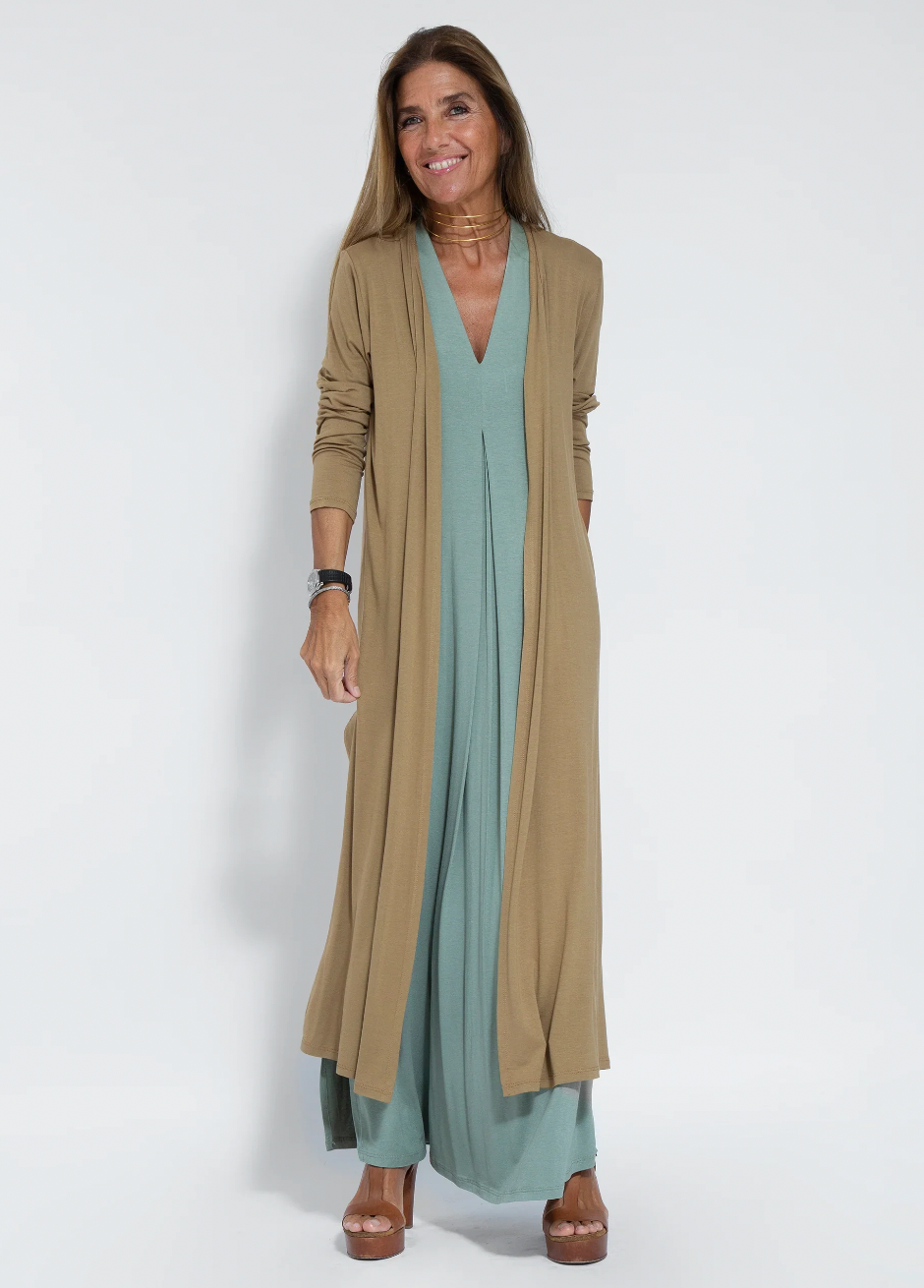 Elegantes Kleid-Weste-Set mit Schlankmachendem Schnitt für festliche Anlässe