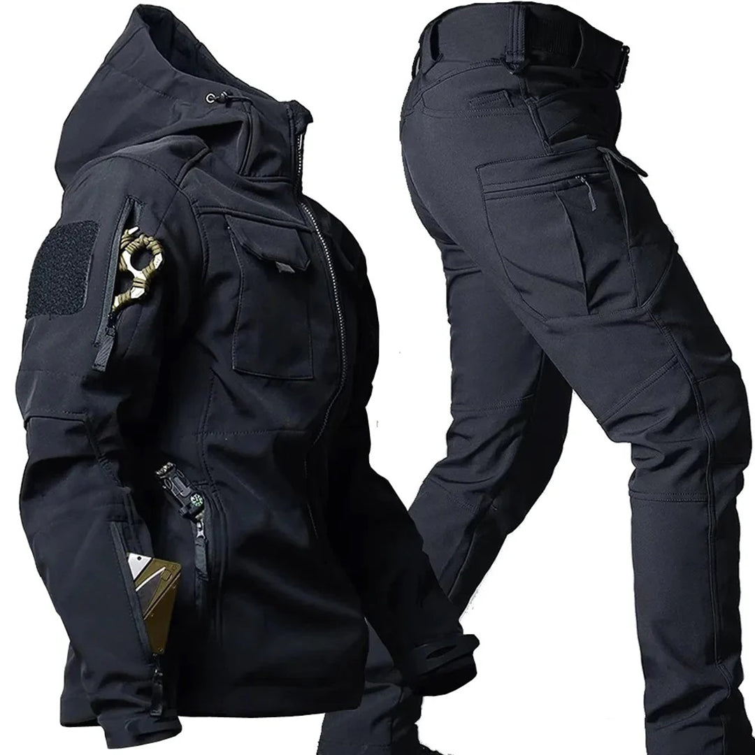 Shopnory | Kapuzenjacke und Cargo-Hosen-Set