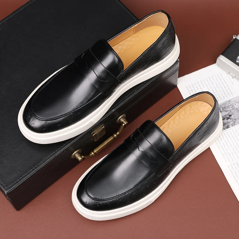 Lässiger, Flacher Herren-Loafer