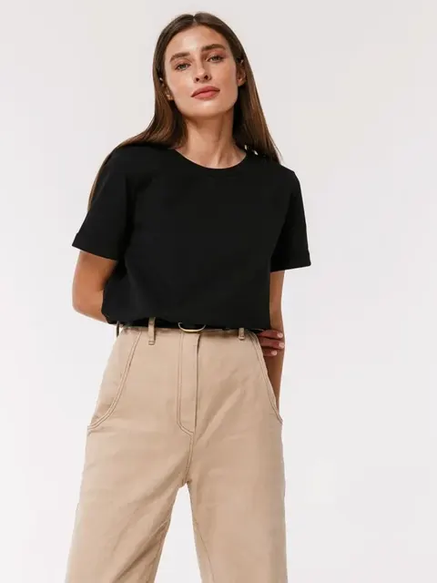 Damen-T-Shirt Aus 100% Baumwolle