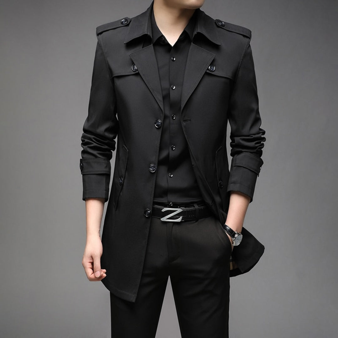 Herren Stilvoller Trenchcoat - Wasserdicht & Winddicht
