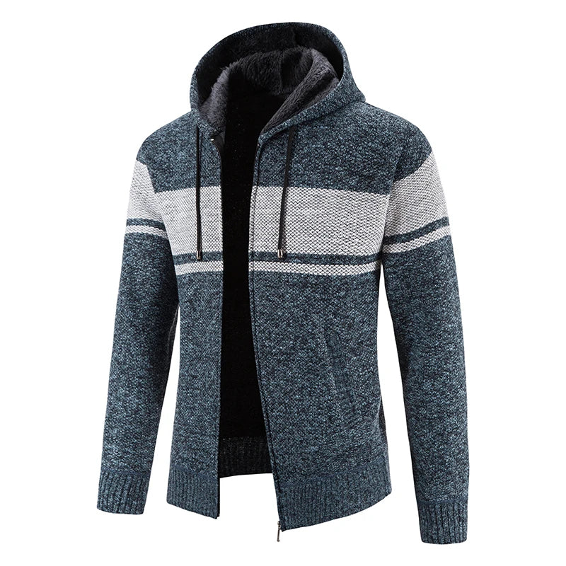 ShopNory - Lässige Herbst Strickjacke mit Kapuze für Männer
