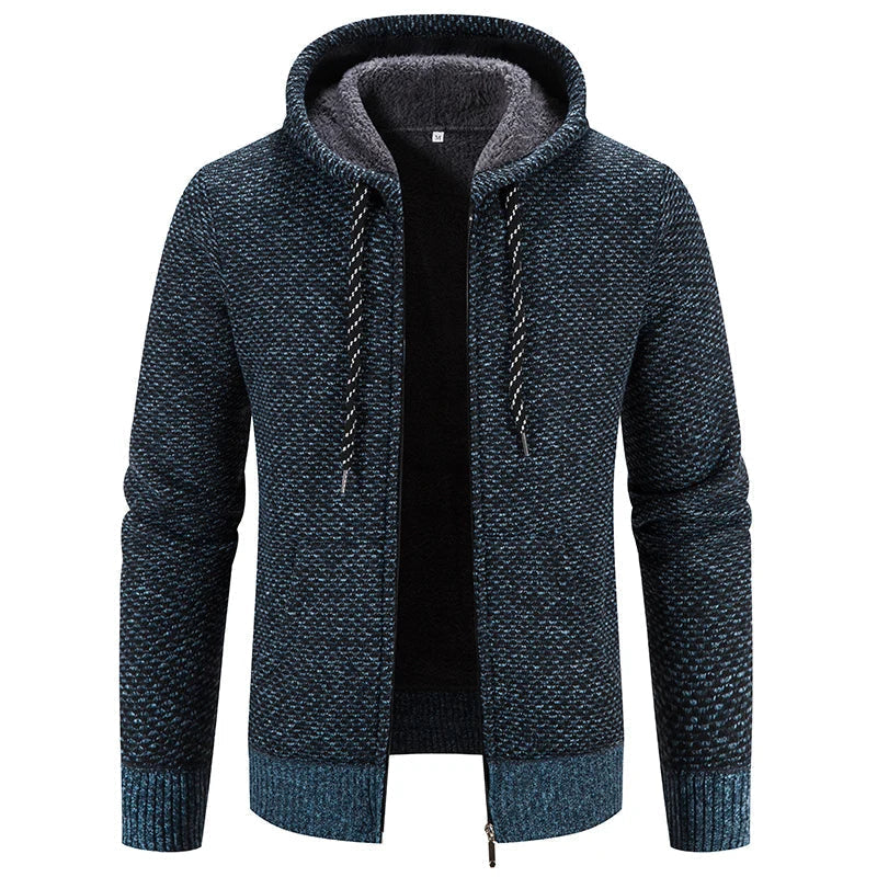 ShopNory - Lässige Herbst Strickjacke mit Kapuze für Männer