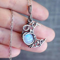 Böhmische Mond-Anhänger-Halskette | Shop Nory