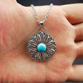 Böhmische Sonnenblume-Anhänger-Halskette | Shop Nory