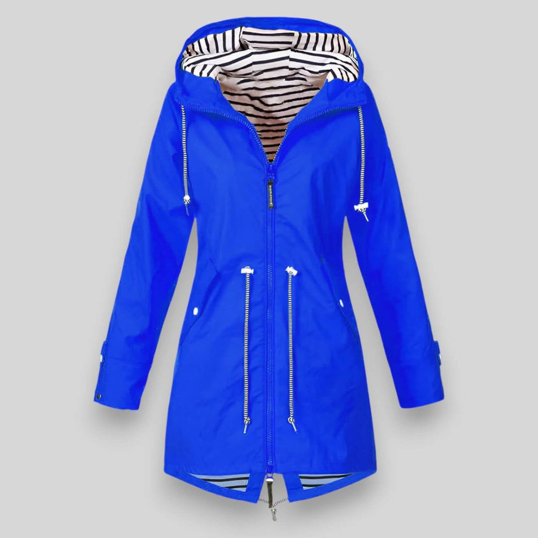 Damen Wasserdichte Jacke Elegant und Praktisch Regenbekleidung