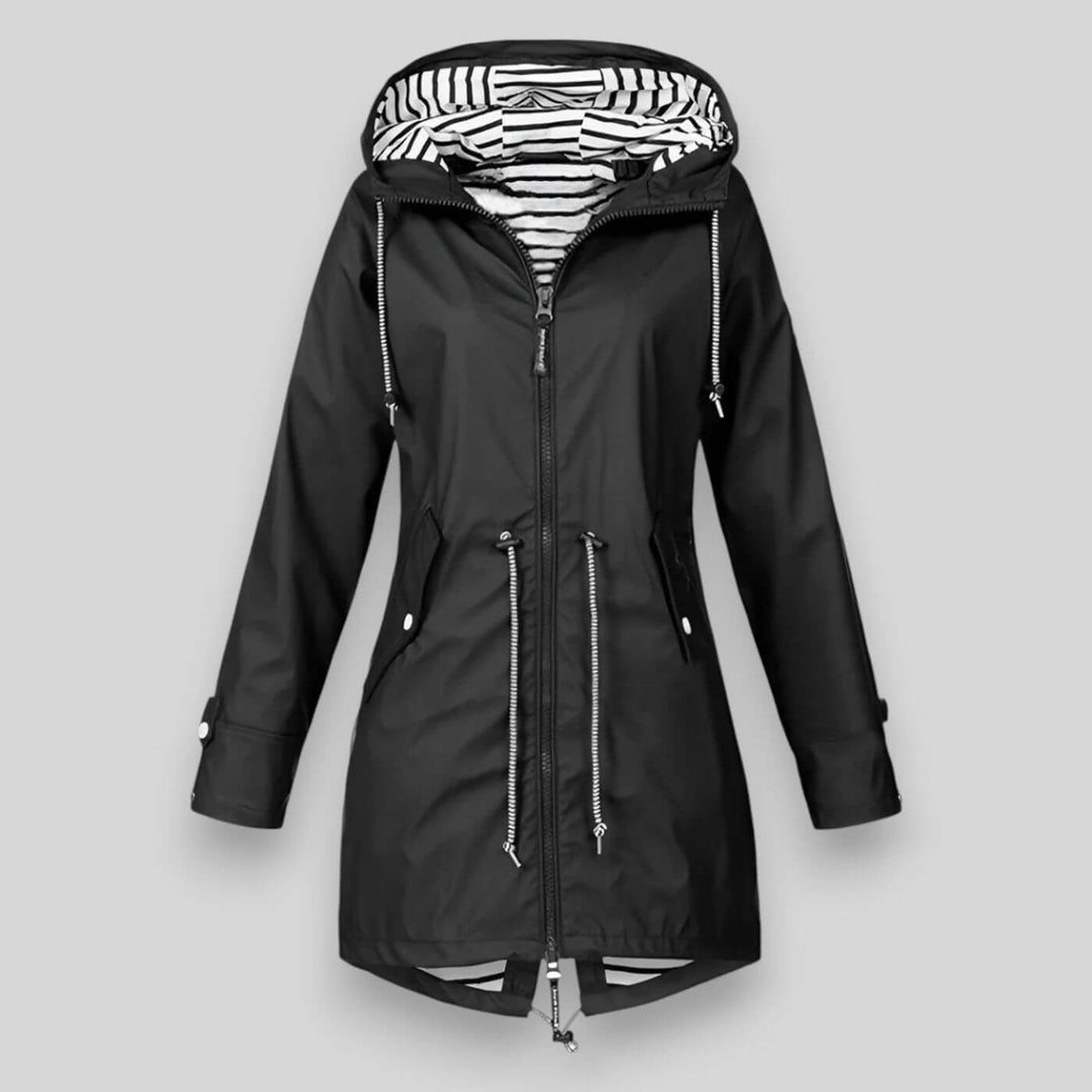 Damen Wasserdichte Jacke Elegant und Praktisch Regenbekleidung
