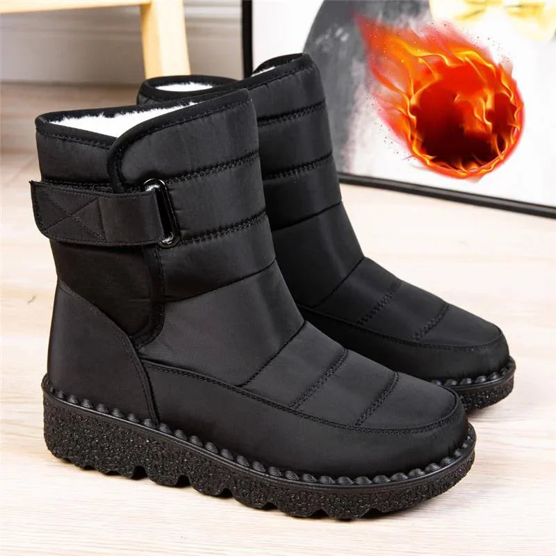 Damen Wasserdichter Schneestiefel – Rutschfest & Warm | Große Größen