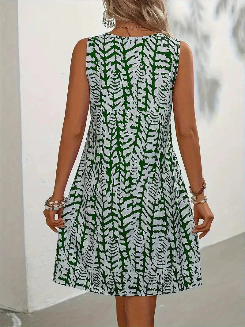 Shopnory | Ärmelloses Sommer-Mini-Kleid Leichter und Atmungsaktiver Stoff