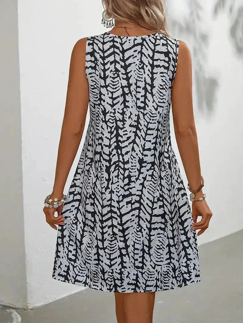 Shopnory | Ärmelloses Sommer-Mini-Kleid Leichter und Atmungsaktiver Stoff