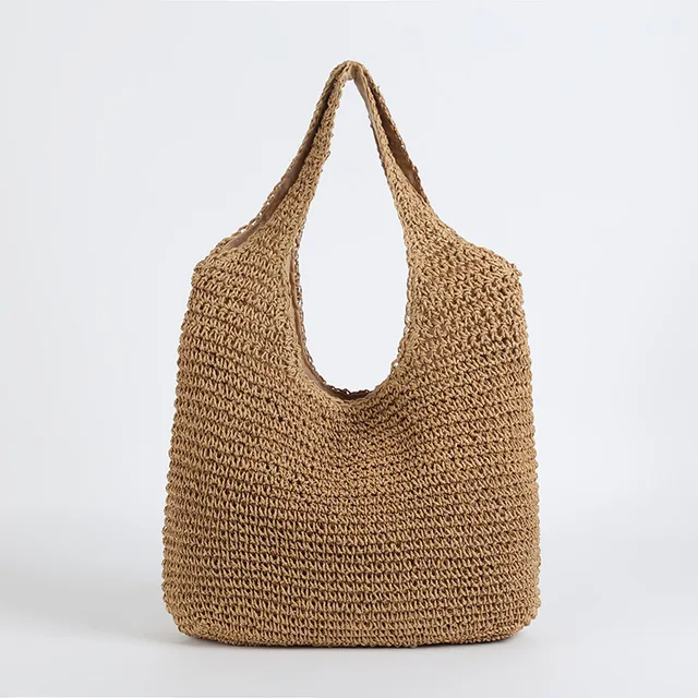 Strohtasche Geflochtene Tasche Leicht & Strapazierfähig Lässige Sommertasche