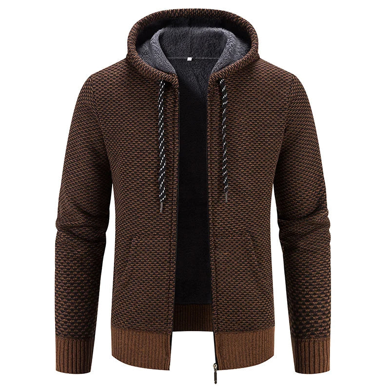 ShopNory - Lässige Herbst Strickjacke mit Kapuze für Männer