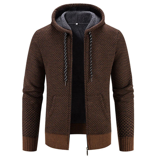 ShopNory - Lässige Herbst Strickjacke mit Kapuze für Männer