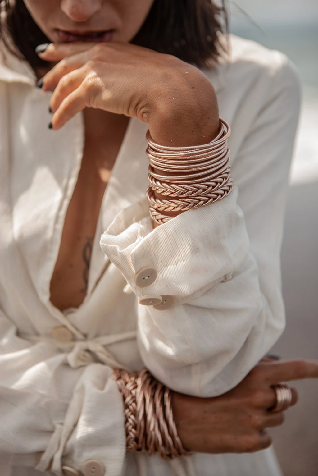 Buddhistisches Armband rosé | Shop Nory