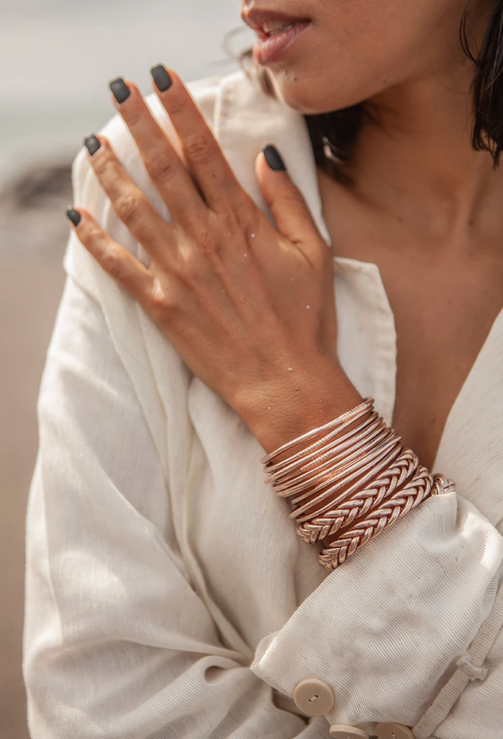 Buddhistisches Armband rosé | Shop Nory