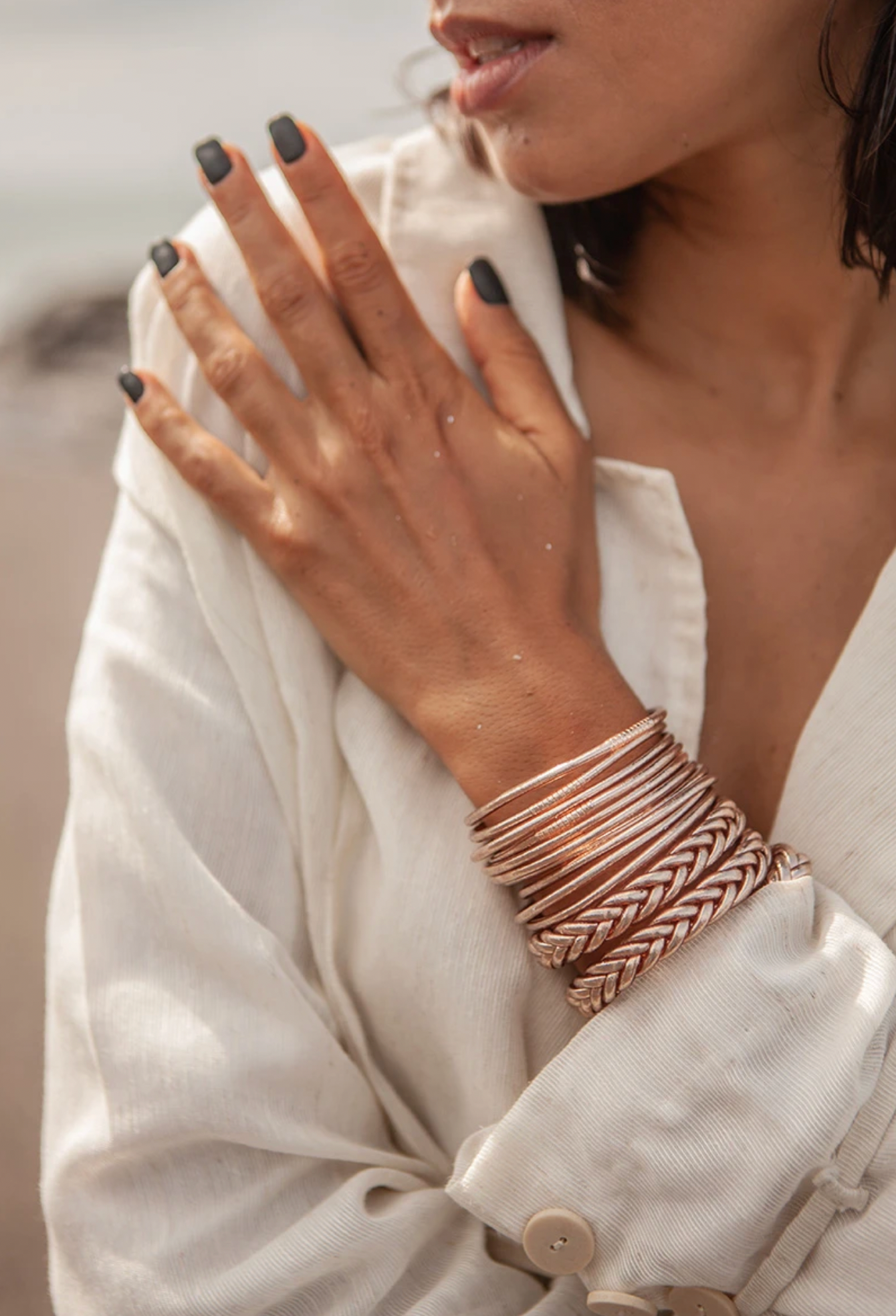Buddhistisches Armband rosé | Shop Nory