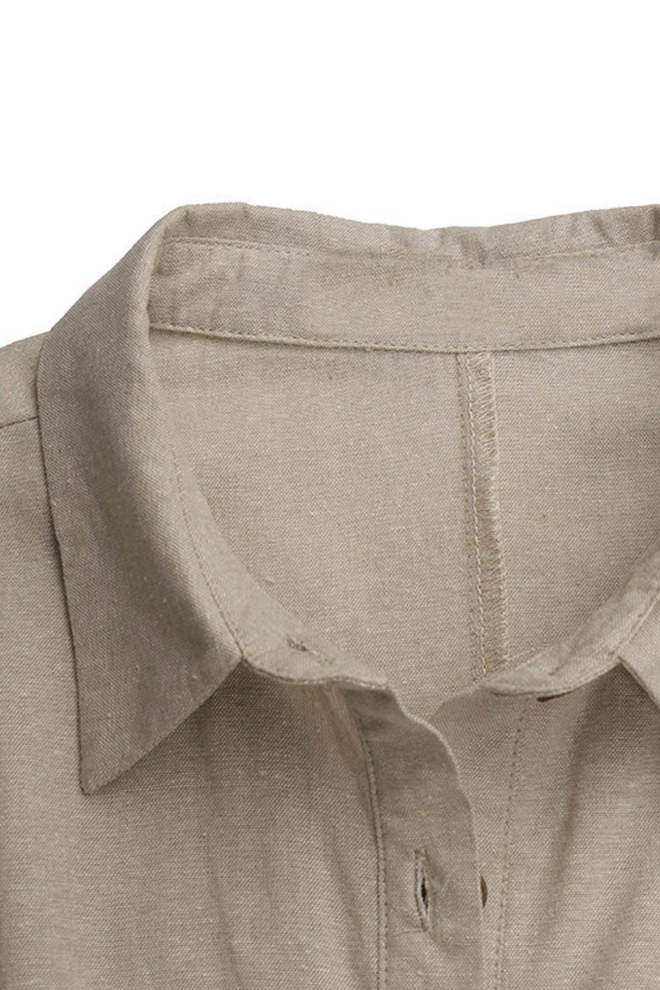 Knopf Unten Baumwoll Strandkleid