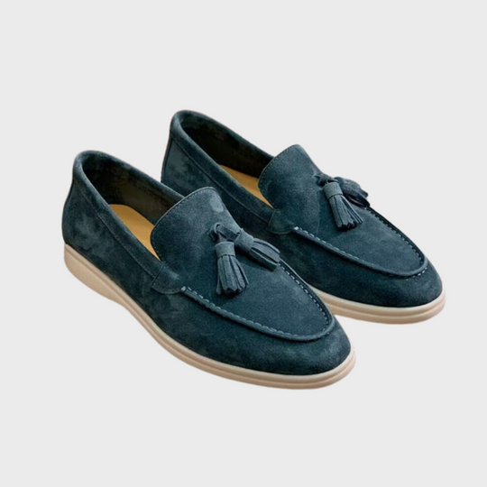 Shopnory | Wildleder Slipper Quasten Slip On Mokassin Zehen Leger & Smart Kleid Schuh