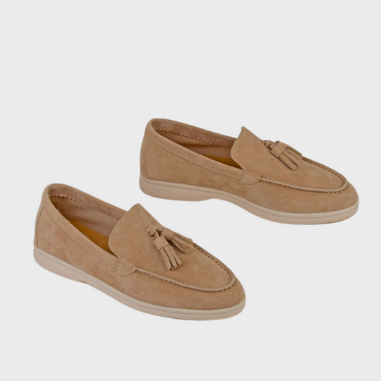Shopnory | Wildleder Slipper Quasten Slip On Mokassin Zehen Leger & Smart Kleid Schuh