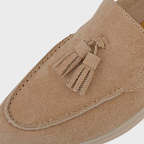 Shopnory | Wildleder Slipper Quasten Slip On Mokassin Zehen Leger & Smart Kleid Schuh