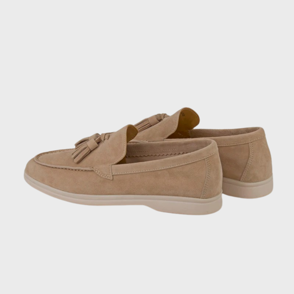 Shopnory | Wildleder Slipper Quasten Slip On Mokassin Zehen Leger & Smart Kleid Schuh