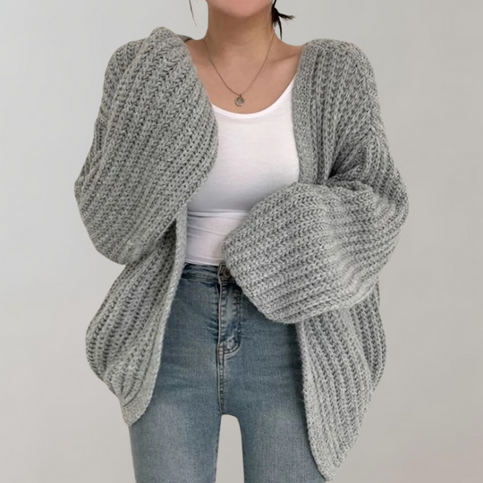ShopNory | Bequeme Langärmelige Strickjacke Für Frauen