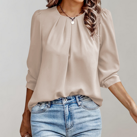 Gepflegte Satin-Bluse für Damen
